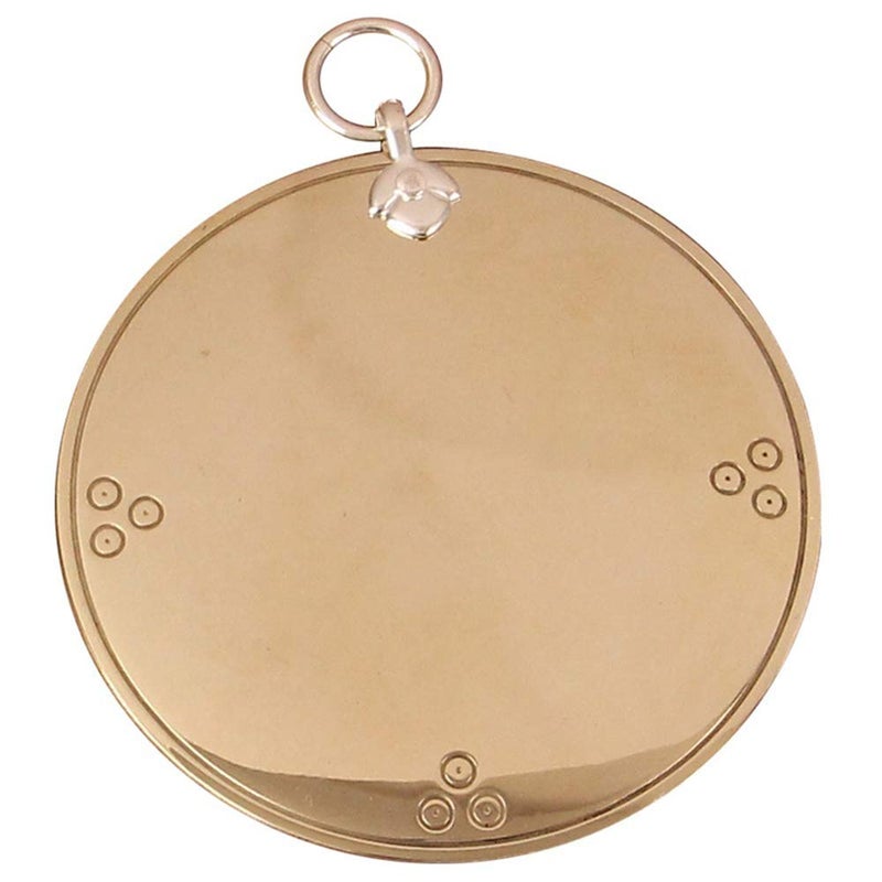 FengShuiGe 2.5Inch Feng Shui Bagua Mirror Pure Copper Evil Mirror Manual Gossip Mirror Double-Sided Mirror concave Mirror Convex Mirror - Image 1